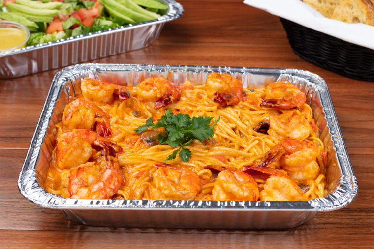 Spicy Prawn Linguine