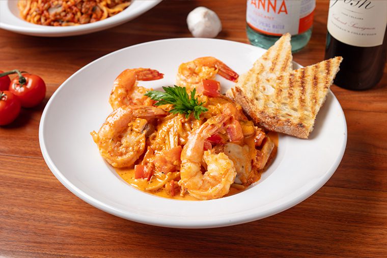 Spicy Prawn Linguine