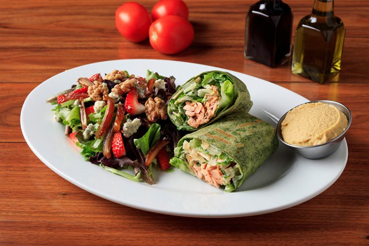 Salmon Caesar Wrap
