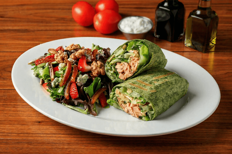 Salmon Caesar Wrap