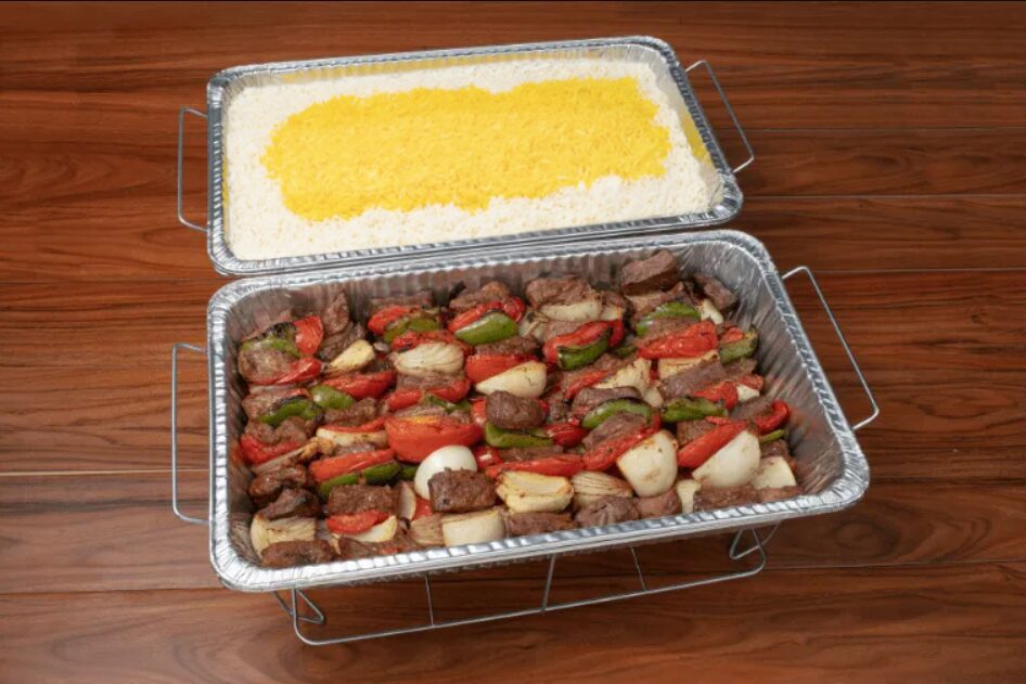 Flat Iron Steak Shish Kabob Tray**