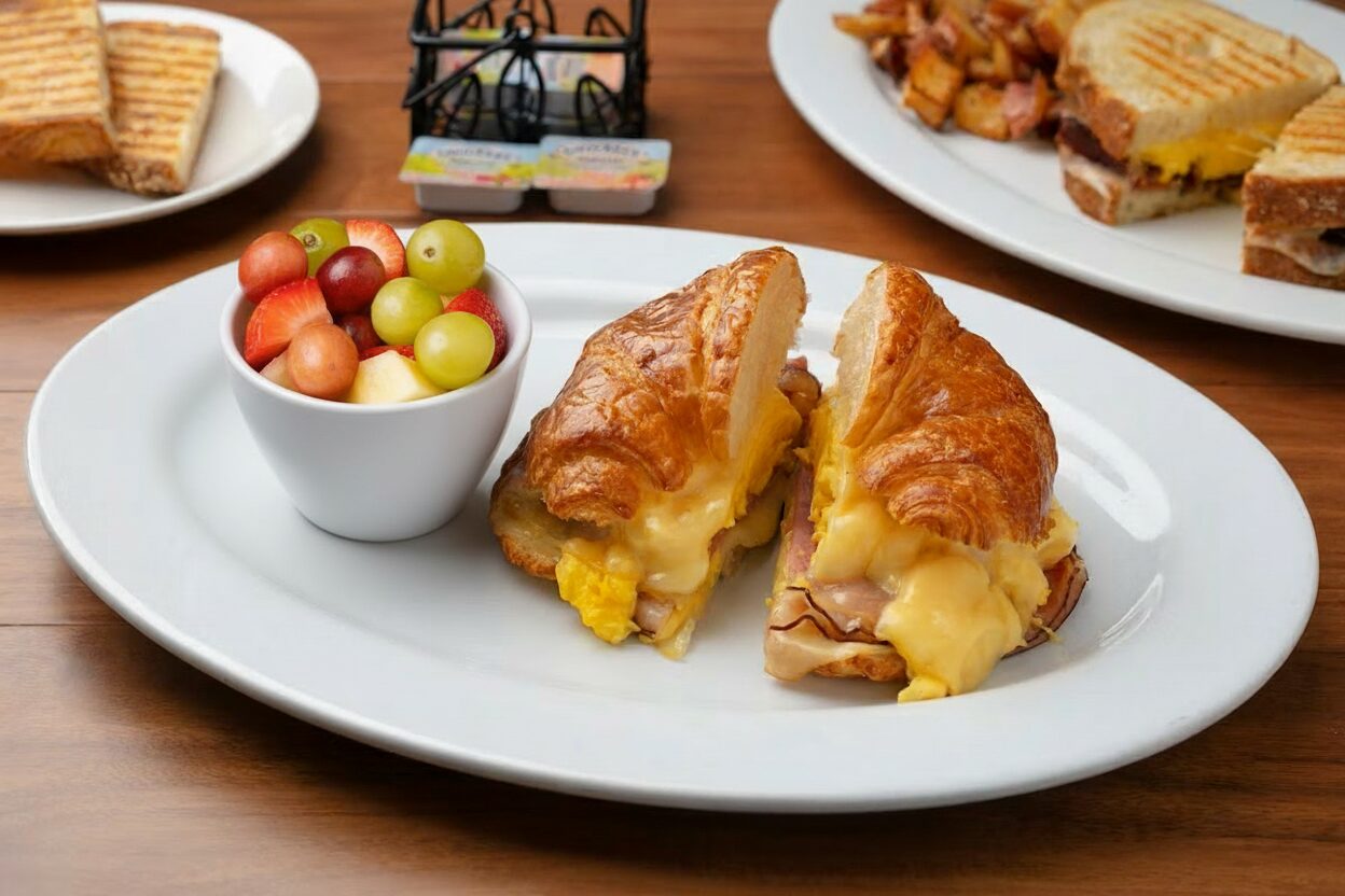 Toasted Butter Croissant Sandwich
