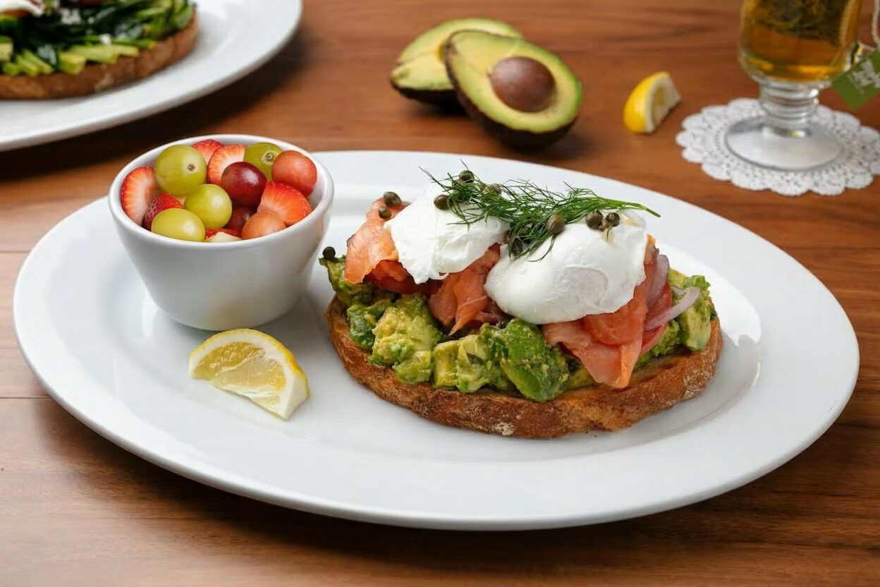 Open Faced Smoked Salmon